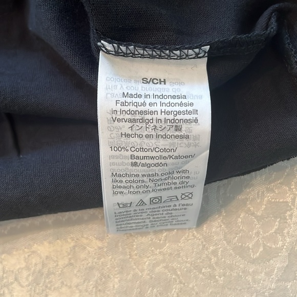 NWT J. Crew Black Cotton T-Shirt Embellished Nd simple yet beautiful! - Picture 4 of 7